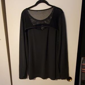Livi Active Black Mesh Top 22/24